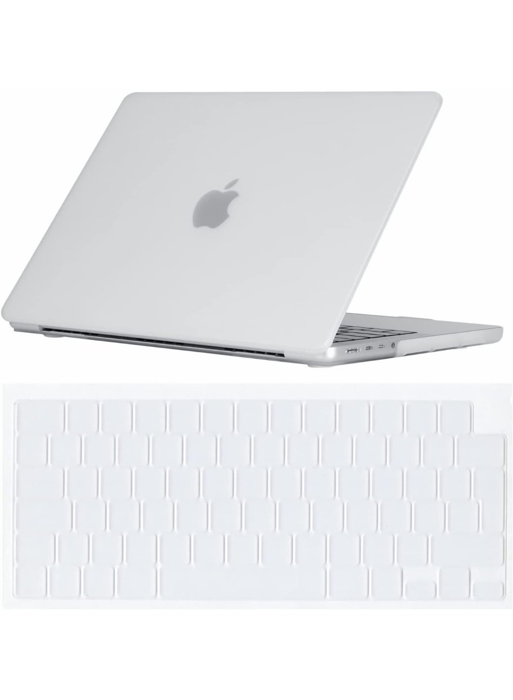 2 in 1 Case Compatible with MacBook Air 13 inch 2026--2022 Release M5 M4 M3 M2 A3449 A3240 A3113 A2681, Hard Shell &Keyboard Skin Cover for Mac Air 13.6 inch ,Frosted Transparent